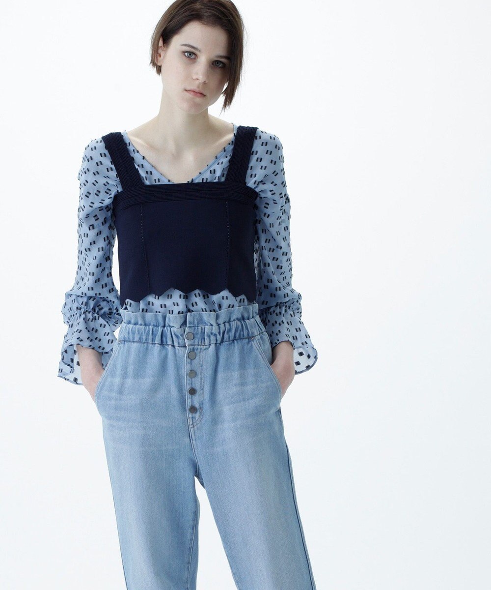 GRACE CONTINENTAL ニットビスチェ ネイビー