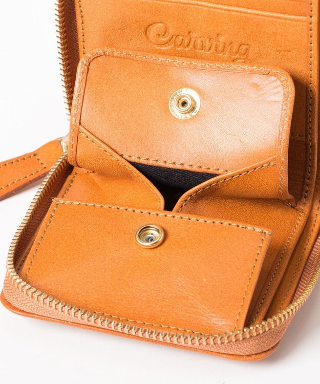 GRACE CONTINENTAL Box Case Wallet ハニー