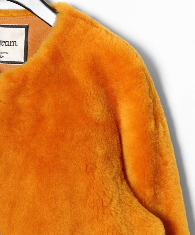 GRACE CONTINENTAL ムートンFOXブルゾン2 オレンジ