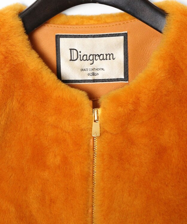 GRACE CONTINENTAL ムートンFOXブルゾン2 オレンジ