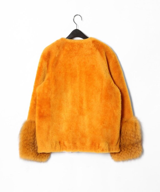 GRACE CONTINENTAL ムートンFOXブルゾン2 オレンジ