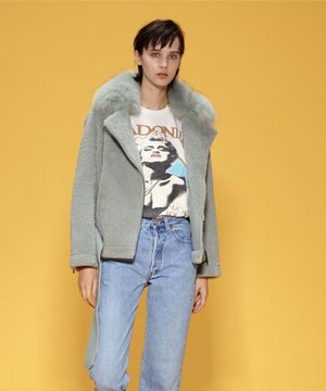  ムートンボアジャケット