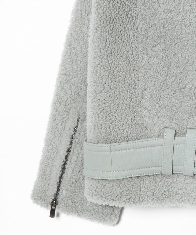 GRACE CONTINENTAL ムートンボアジャケット グリーン