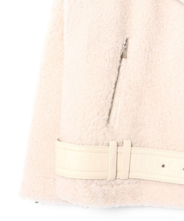 GRACE CONTINENTAL ムートンボアジャケット キナリ