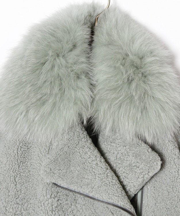 GRACE CONTINENTAL ムートンボアジャケット グリーン