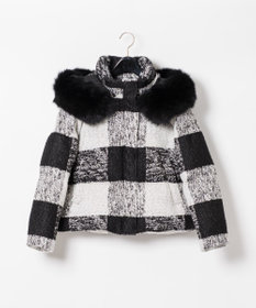 GRACE CONTINENTAL チェックショートダウンジャケット