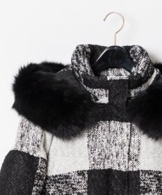 GRACE CONTINENTAL チェックショートダウンジャケット