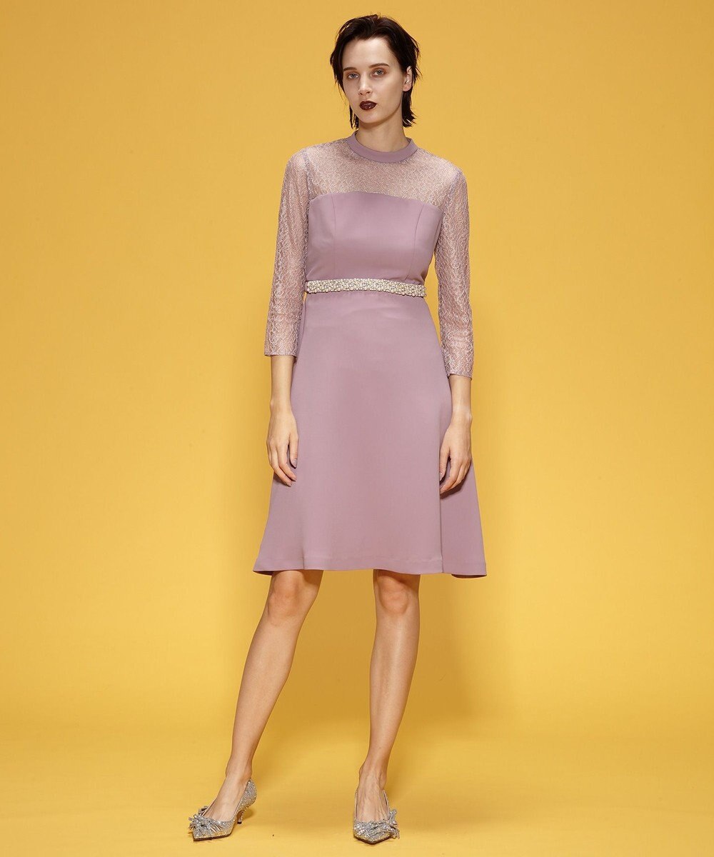 ハイネックビジューワンピース Grace Continental Grace Continental グレースコンチネンタル 通販