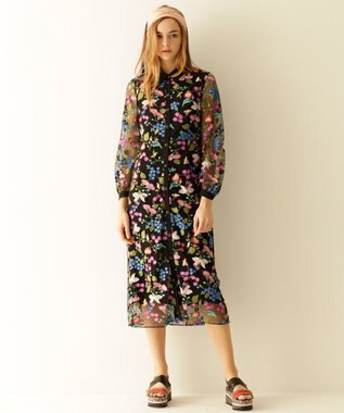 チュール刺繍シャツワンピース Grace Continental Grace Continental グレースコンチネンタル 通販 チュール刺繍シャツワンピース Grace Continental Grace Continental グレースコンチネンタル 通販