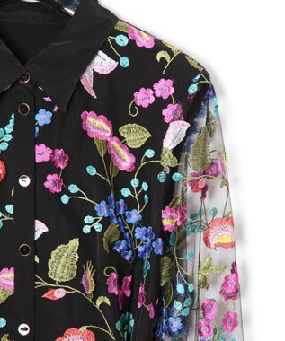 チュール刺繍シャツワンピース / GRACE CONTINENTAL | GRACE 