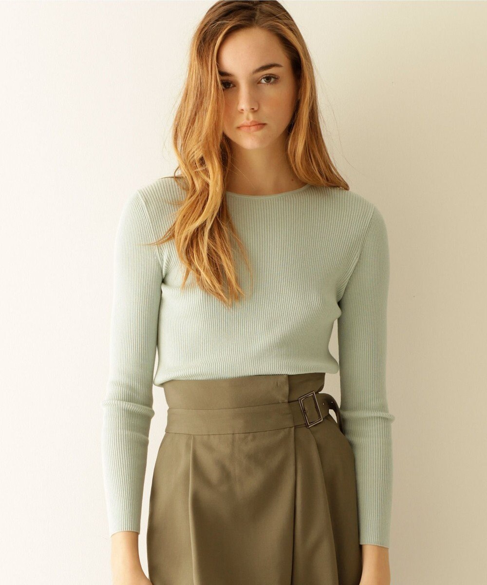 リブクルーネックニットトップ Grace Continental Grace Continental グレースコンチネンタル 通販