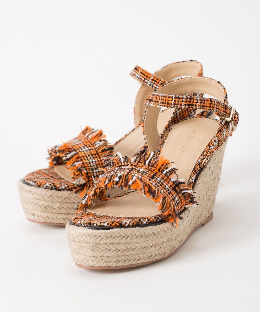 ツイードウエッジサンダル Grace Continental Grace Continental グレースコンチネンタル 通販 ツイードウエッジサンダル Grace Continental Grace Continental グレースコンチネンタル 通販