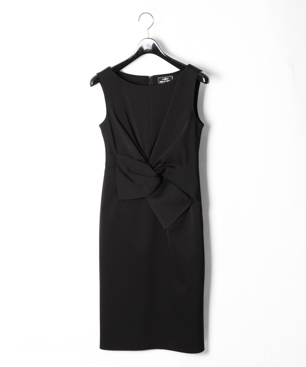 GRACE CONTINENTAL サテンクロスドレープワンピース