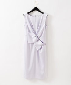 GRACE CONTINENTAL サテンクロスドレープワンピース