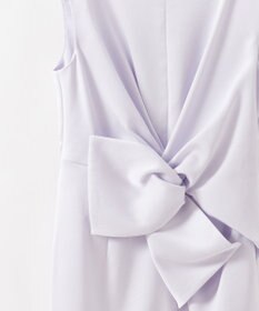 GRACE CONTINENTAL サテンクロスドレープワンピース