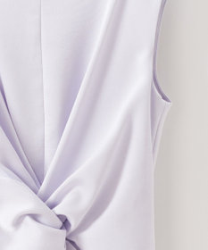 GRACE CONTINENTAL サテンクロスドレープワンピース