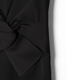 GRACE CONTINENTAL サテンクロスドレープワンピース