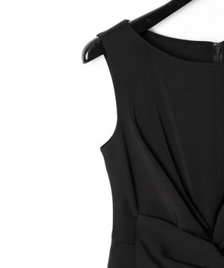 GRACE CONTINENTAL サテンクロスドレープワンピース ブラック