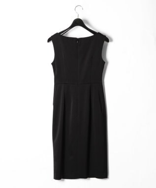 GRACE CONTINENTAL サテンクロスドレープワンピース ブラック