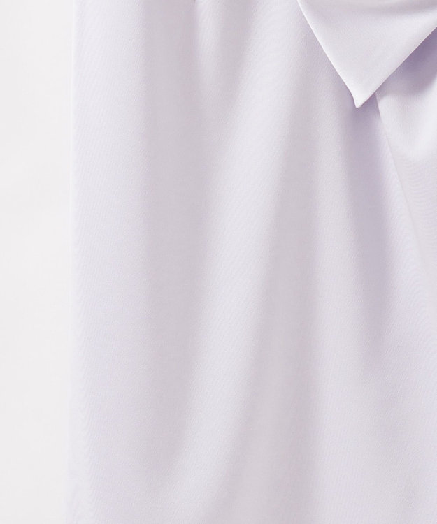 GRACE CONTINENTAL サテンクロスドレープワンピース ラベンダー