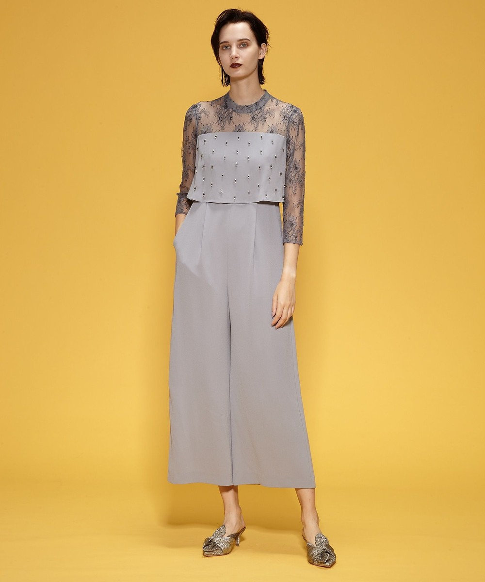 刺繍ワイドサロペット Grace Continental Grace Continental グレースコンチネンタル 通販 刺繍ワイドサロペット Grace Continental Grace Continental グレースコンチネンタル 通販