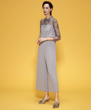 GRACE CONTINENTAL 刺繍ワイドサロペット 36