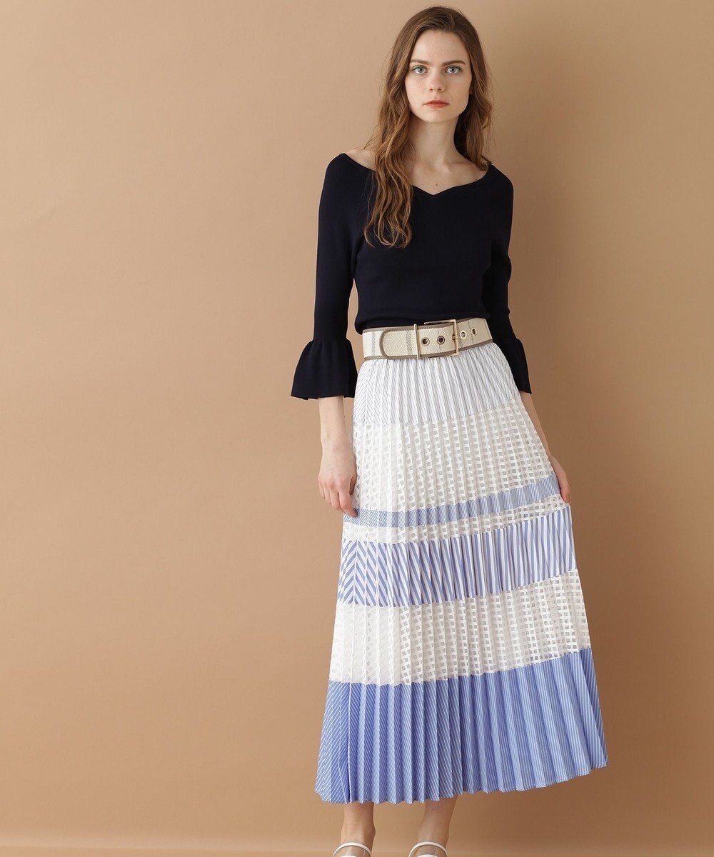 ミックスプリーツスカート Grace Continental Grace Continental グレースコンチネンタル 通販 ミックスプリーツスカート Grace Continental Grace Continental グレースコンチネンタル 通販