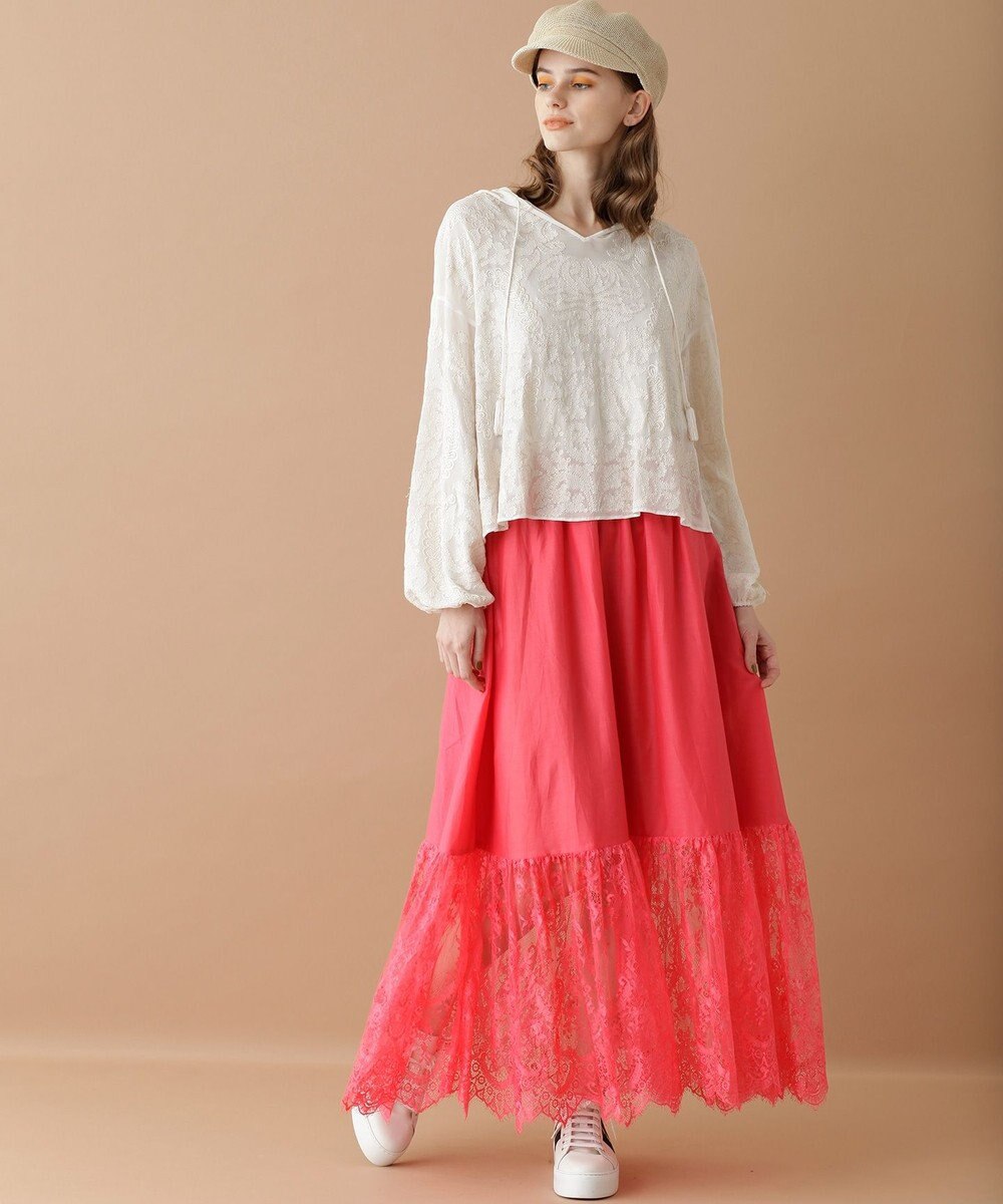 レース切替ロングスカート Grace Continental Grace Continental グレースコンチネンタル 通販