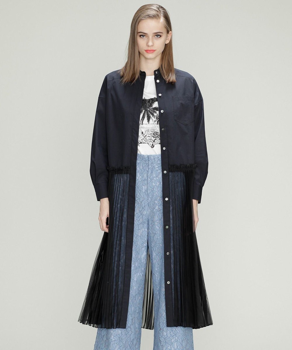 プリーツ切替シャツワンピース Grace Continental Grace Continental グレースコンチネンタル 通販