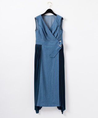 デニムサイドプリーツワンピース Grace Continental Grace Continental グレースコンチネンタル 通販 デニムサイドプリーツワンピース Grace Continental Grace Continental グレースコンチネンタル 通販