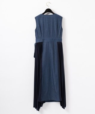 デニムサイドプリーツワンピース Grace Continental Grace Continental グレースコンチネンタル 通販 デニムサイドプリーツワンピース Grace Continental Grace Continental グレースコンチネンタル 通販