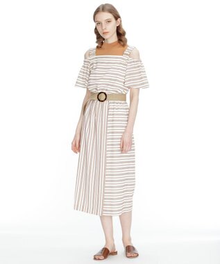 ストライプオフショルワンピース Grace Continental Grace Continental グレースコンチネンタル 通販 ストライプオフショルワンピース Grace Continental Grace Continental グレースコンチネンタル 通販