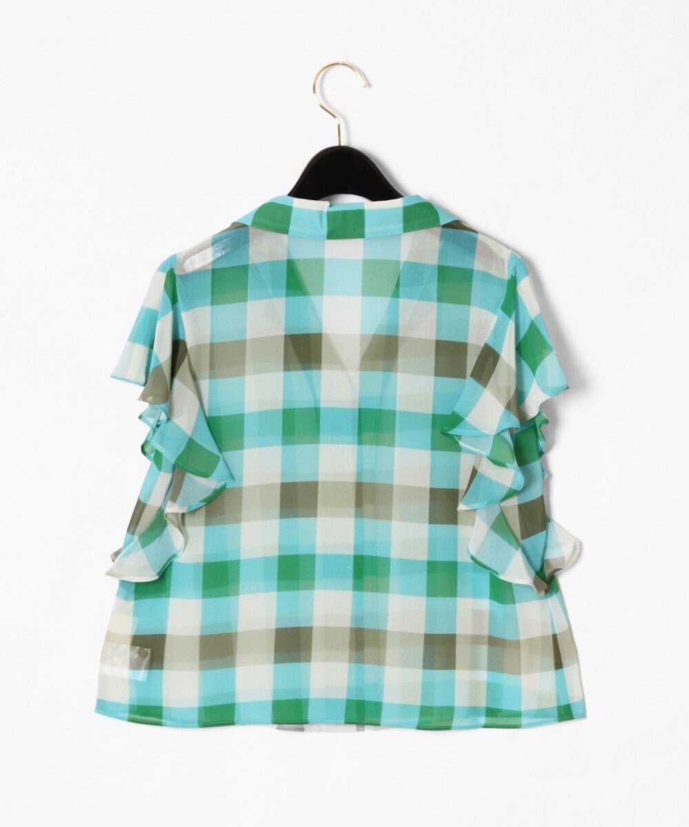 チェックフリルブラウス Grace Continental Grace Continental グレースコンチネンタル 通販