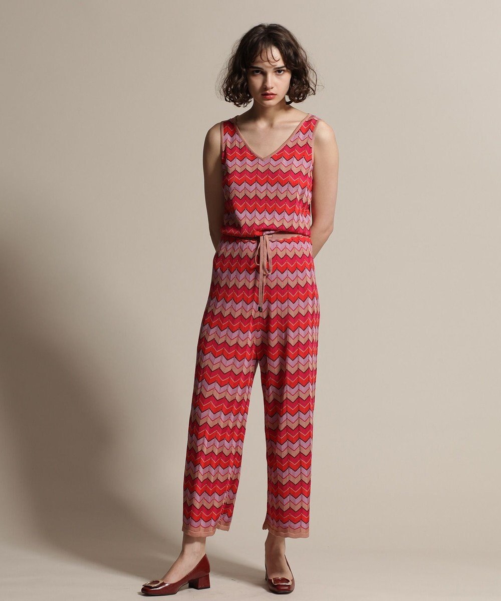 透カシボーダーニットサロペット Grace Continental Grace Continental グレースコンチネンタル 通販