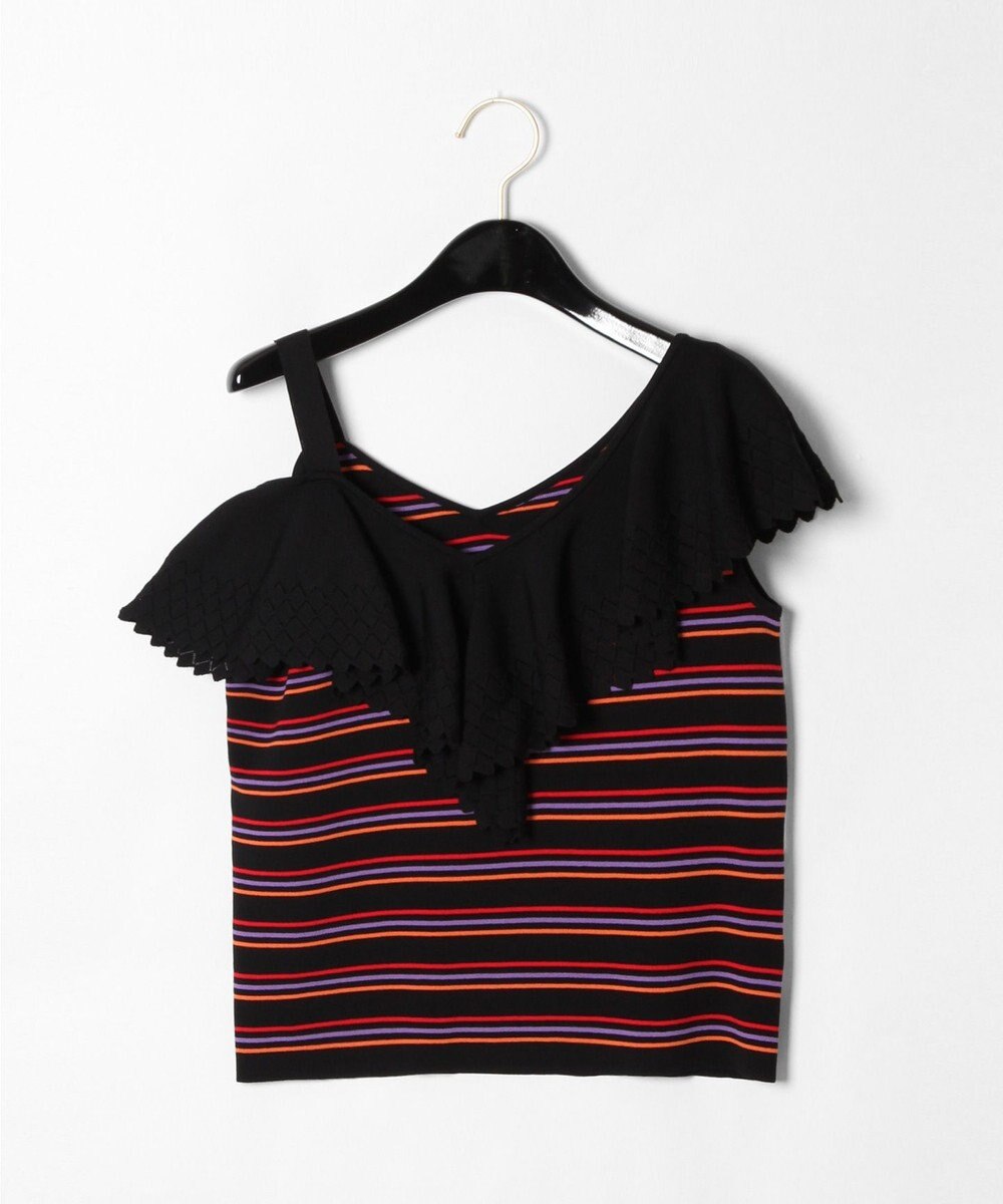 極美品⭐️GRACE CONTINENTAL フリルボーダーニットトップ フリルボーダーニットトップ / GRACE CONTINENTAL | GRACE