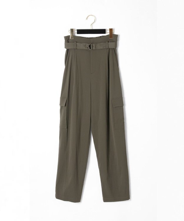 GRACE CONTINENTAL ペーパーバッグパンツ カーキ