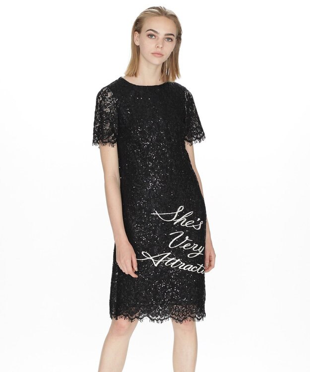 スパン刺繍レースミニワンピース Grace Continental Grace Continental グレースコンチネンタル 通販