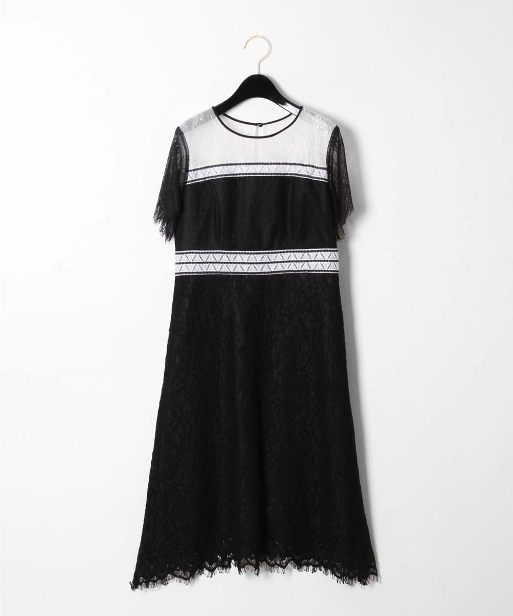 バイカラーレース切替ワンピース Grace Continental Grace Continental グレースコンチネンタル 通販