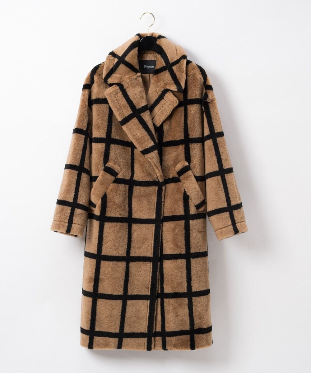 エコファーチェックコート Grace Continental Grace Continental グレースコンチネンタル 通販