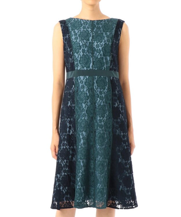 配色レースフレアワンピース / GRACE CONTINENTAL | GRACE