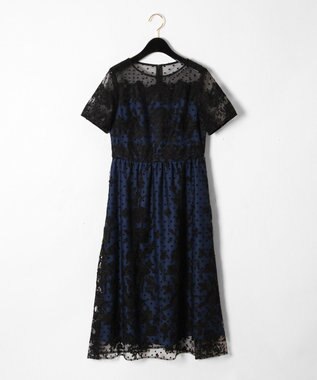 ドットフロッキー刺繍ワンピース Grace Continental Grace Continental グレースコンチネンタル 通販