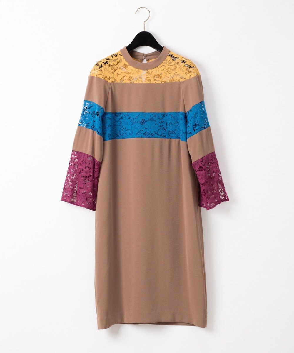 スタンドカラーレース切替ワンピース Grace Continental Grace Continental グレースコンチネンタル 通販 スタンドカラーレース切替ワンピース Grace Continental Grace Continental グレースコンチネンタル 通販