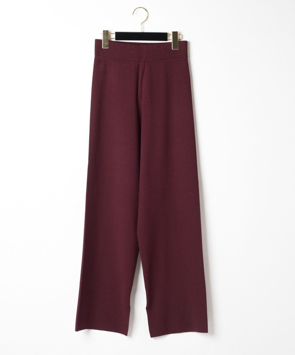 GRACE CONTINENTAL ストレートニットパンツ ブラウン