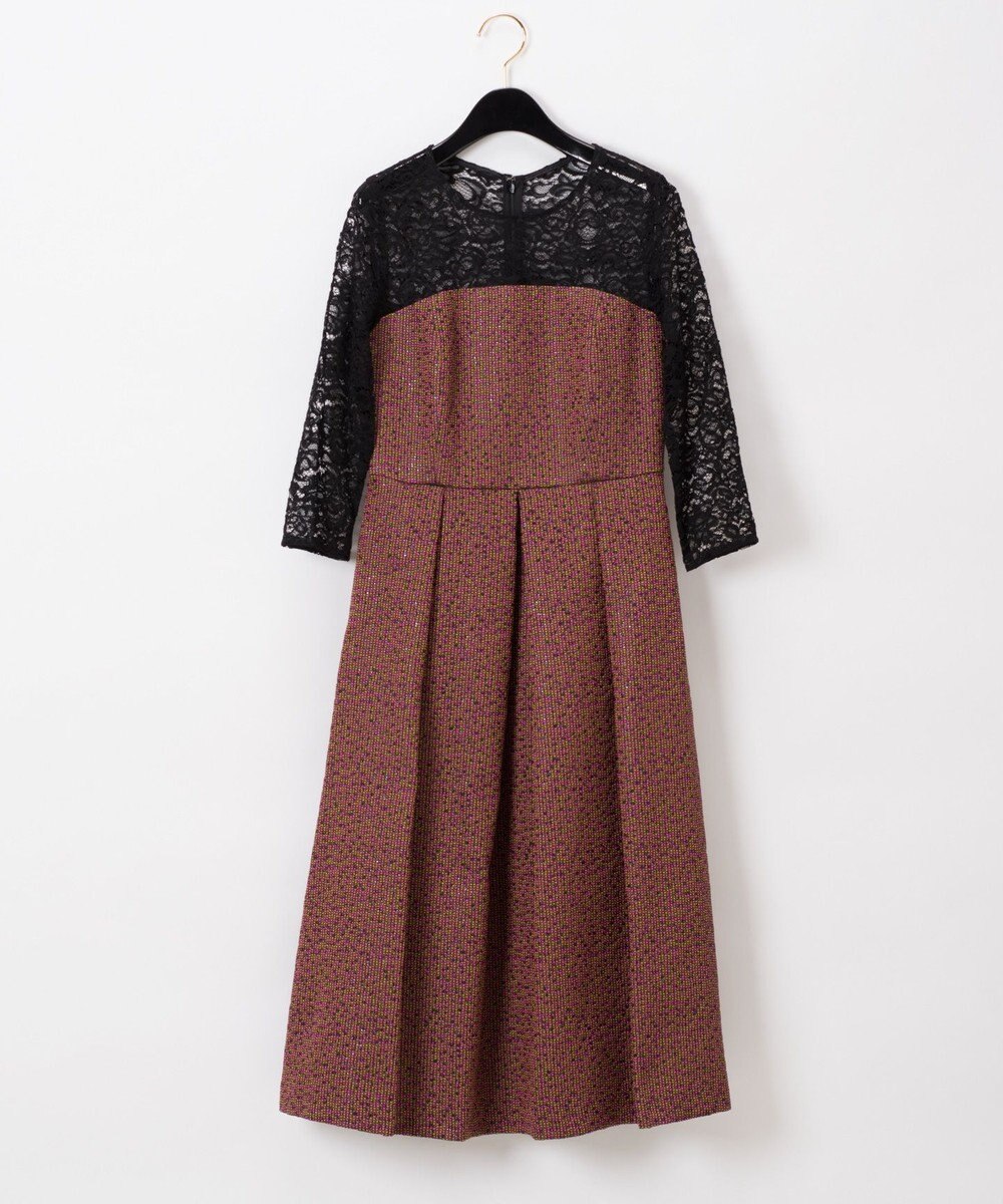 ラメジャガードワンピース Grace Continental Grace Continental グレースコンチネンタル 通販 ラメジャガードワンピース Grace Continental Grace Continental グレースコンチネンタル 通販