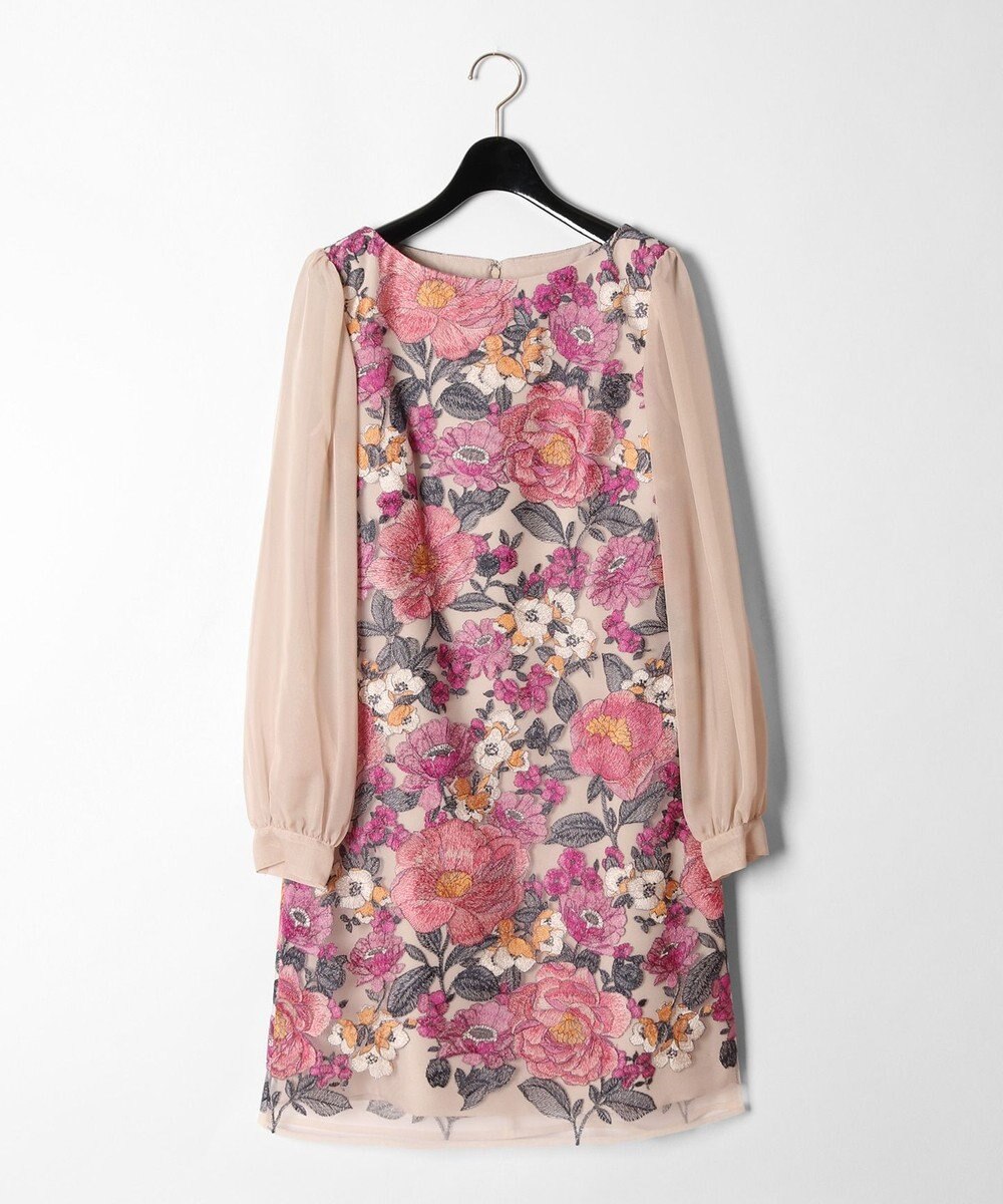 チュールボタニカル刺繍ワンピース Grace Continental Grace Continental グレースコンチネンタル 通販 チュールボタニカル刺繍ワンピース Grace Continental Grace Continental グレースコンチネンタル 通販