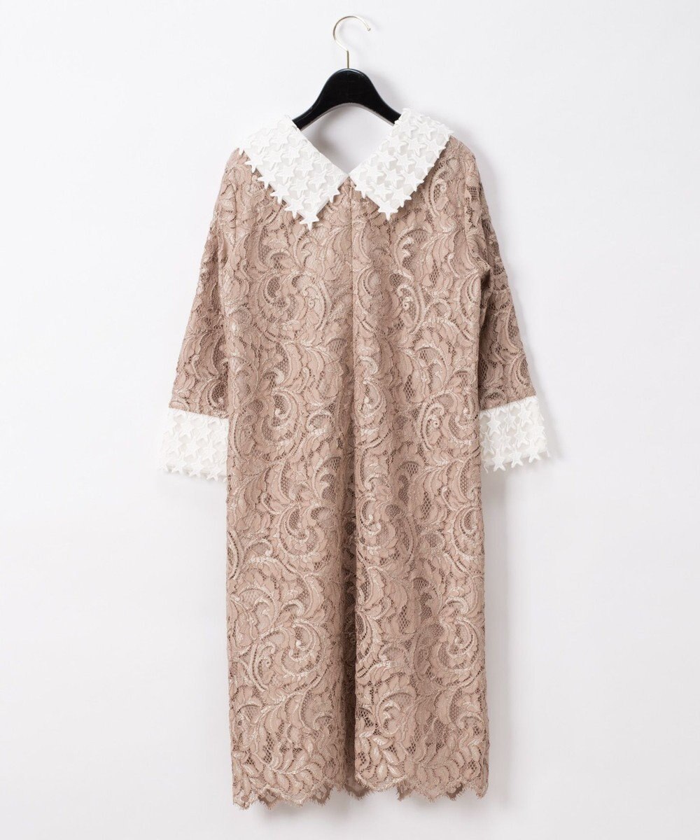 スター刺繍カラーレースワンピース Grace Continental Grace Continental グレースコンチネンタル 通販 スター刺繍カラーレースワンピース Grace Continental Grace Continental グレースコンチネンタル 通販