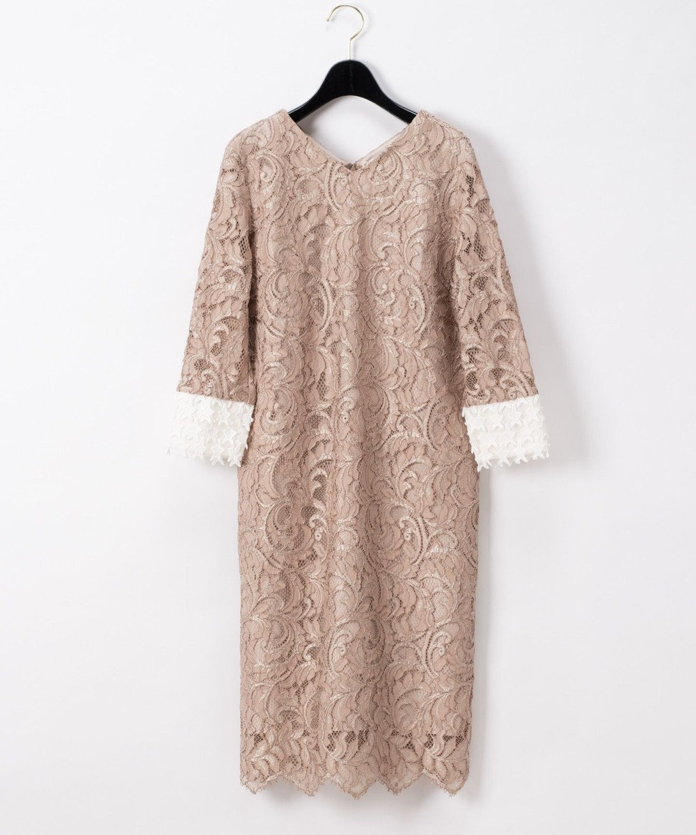 スター刺繍カラーレースワンピース Grace Continental Grace Continental グレースコンチネンタル 通販 スター刺繍カラーレースワンピース Grace Continental Grace Continental グレースコンチネンタル 通販