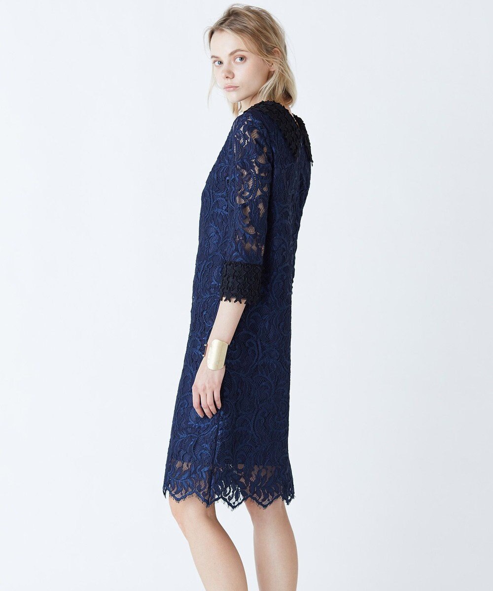 スター刺繍カラーレースワンピース Grace Continental Grace Continental グレースコンチネンタル 通販 スター刺繍カラーレースワンピース Grace Continental Grace Continental グレースコンチネンタル 通販