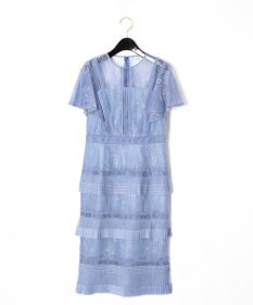 グレースコンチネンタル】レイヤードレースタイトワンピース刺繍36 S