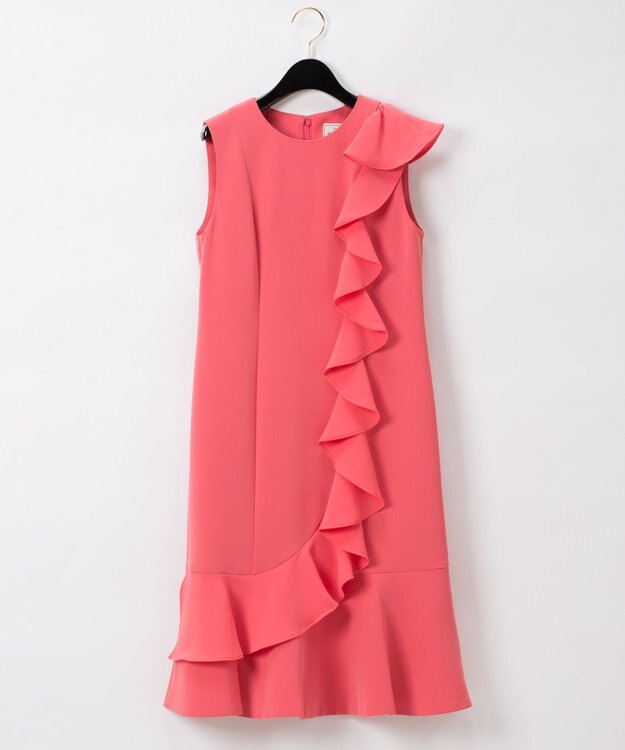 GRACE CONTINENTAL ラッフルフリルドレス ピンク